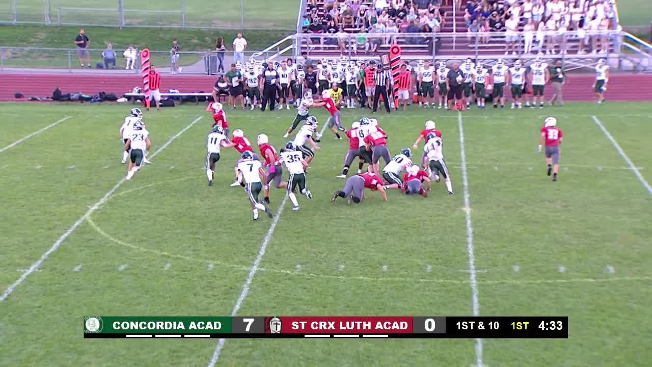 Thumbnail image for Football Concordia Academy vs St. Croix Lutheran 9-2-22