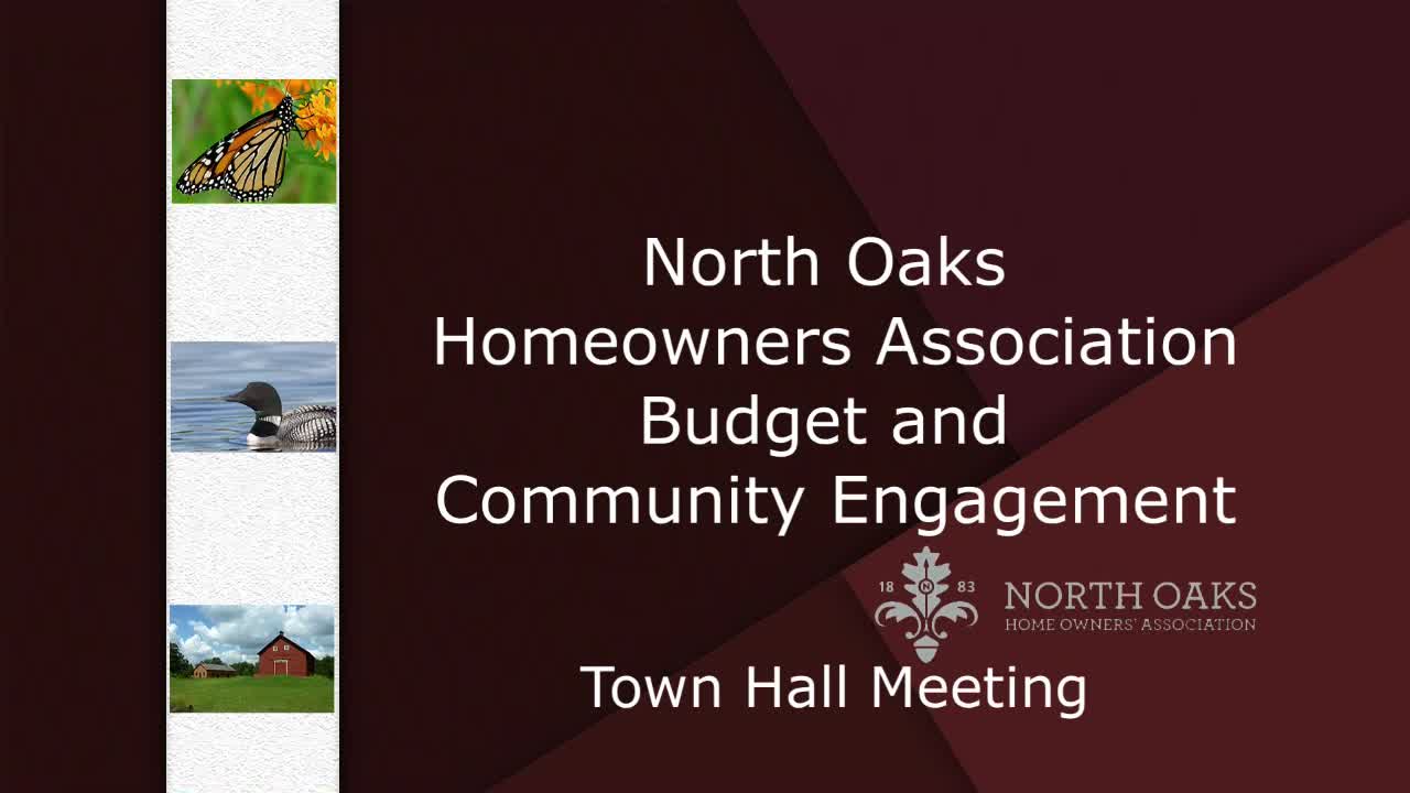 Thumbnail image for North Oaks Homeowners Work Session 10-17-23
