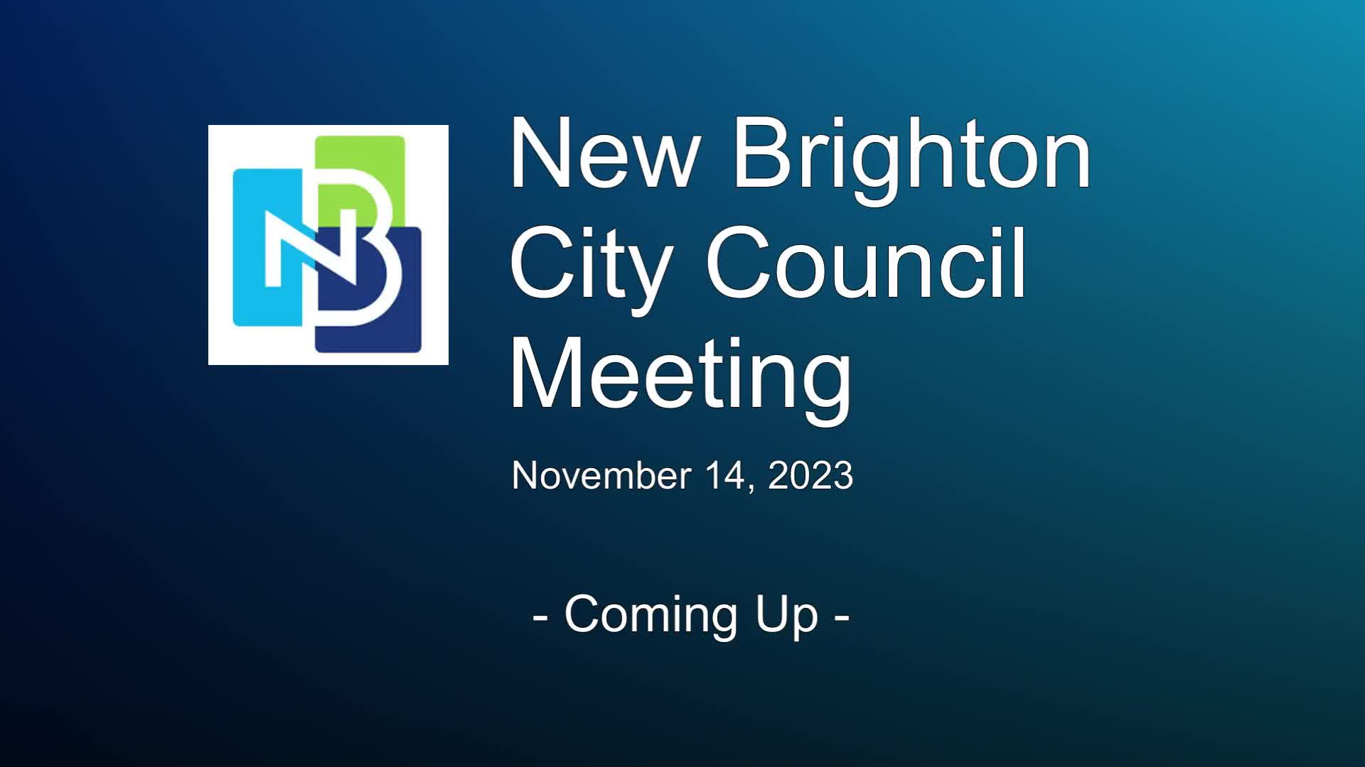 Thumbnail image for New Brighton City Council Meeting 11-14-23