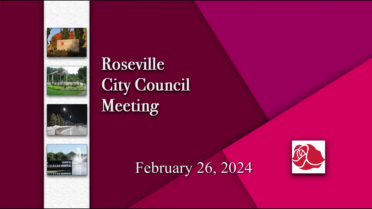 Thumbnail image for Roseville City Council Meeting 2-26-24