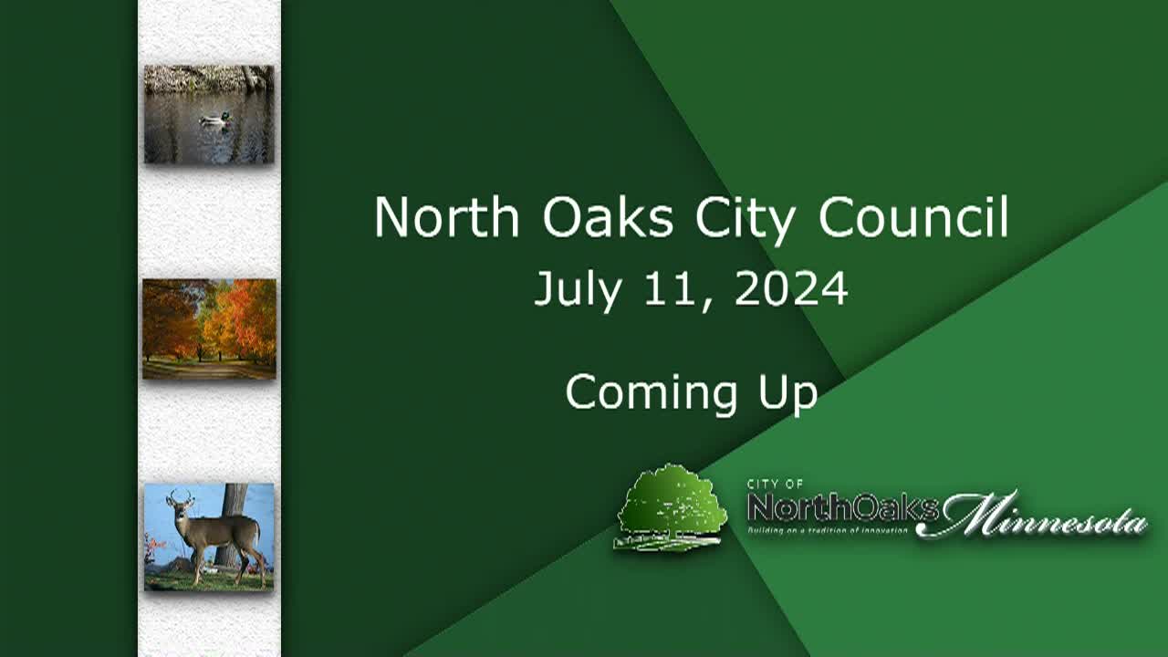 Thumbnail image for North Oaks City Council Meeting 7-11-24