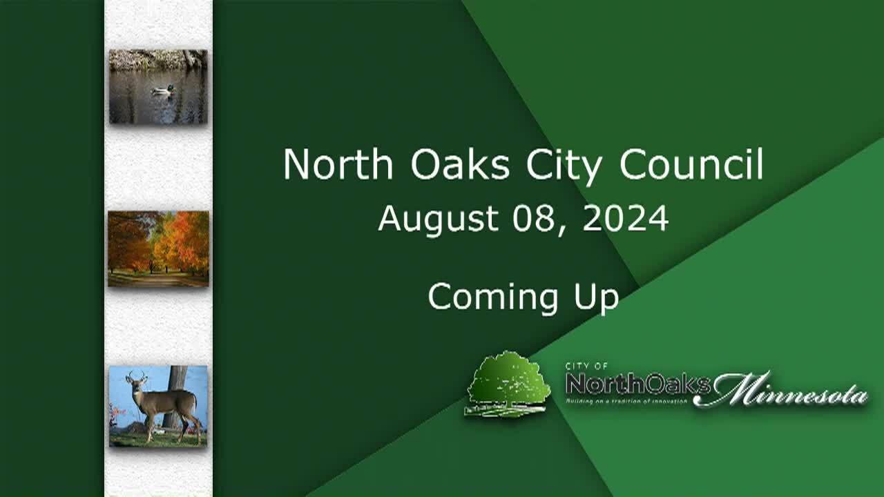 Thumbnail image for North Oaks City Council Meeting 8-8-24