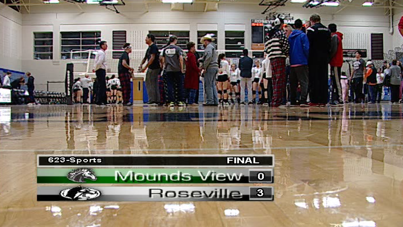Thumbnail image for Section Volleyball Roseville v. Mounds View 10.27.16
