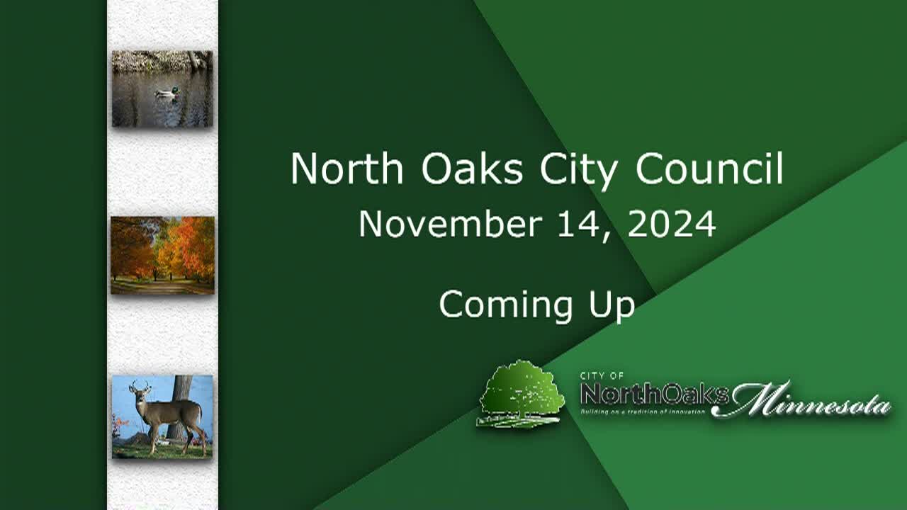 Thumbnail image for North Oaks City Council Meeting 11-14-24