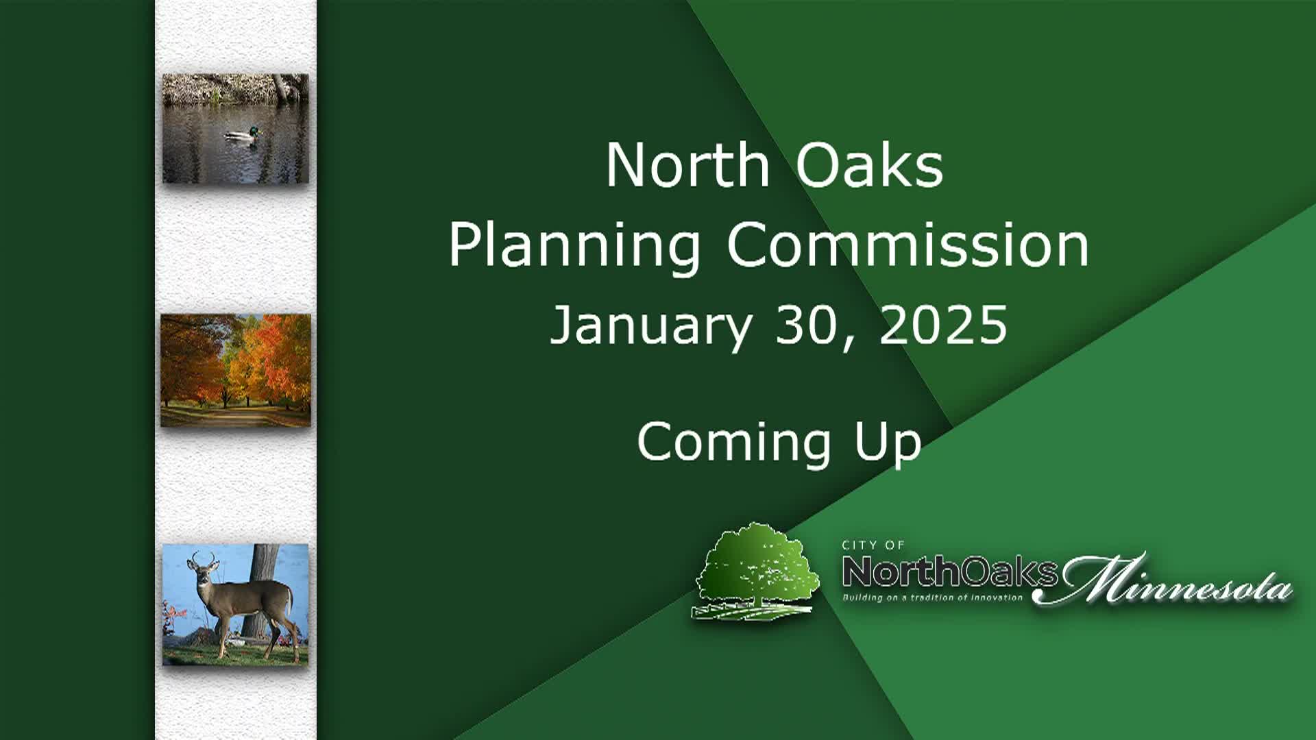 Thumbnail image for North Oaks Planning Commission Meeting 1-30-25