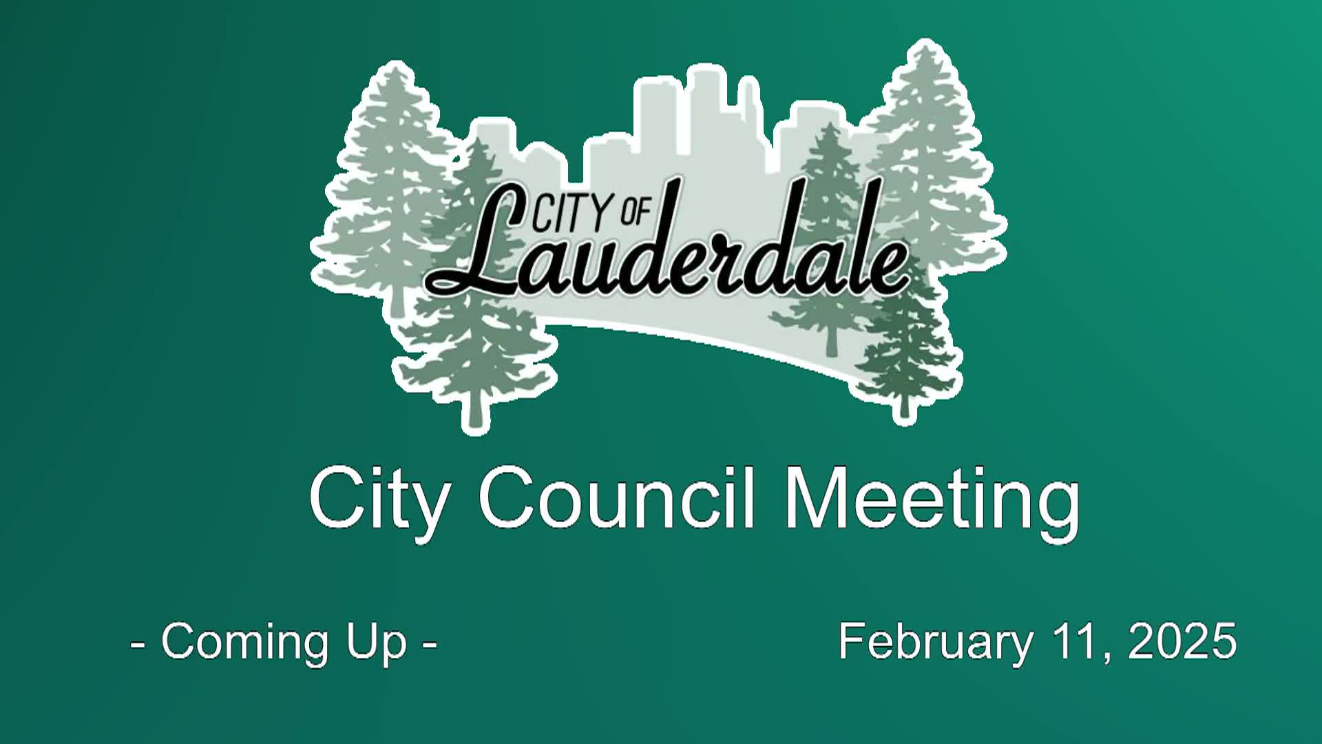 Thumbnail image for Lauderdale City Council Meeting 2-11-25