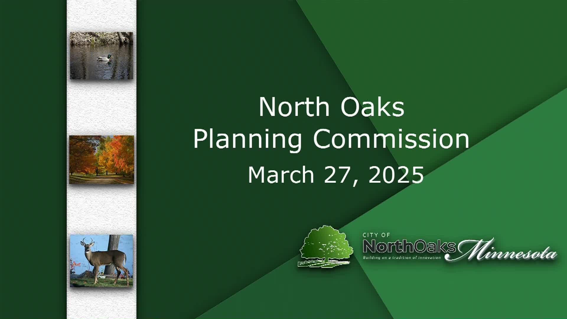 Thumbnail image for North Oaks Planning Commission Meeting 3-27-25