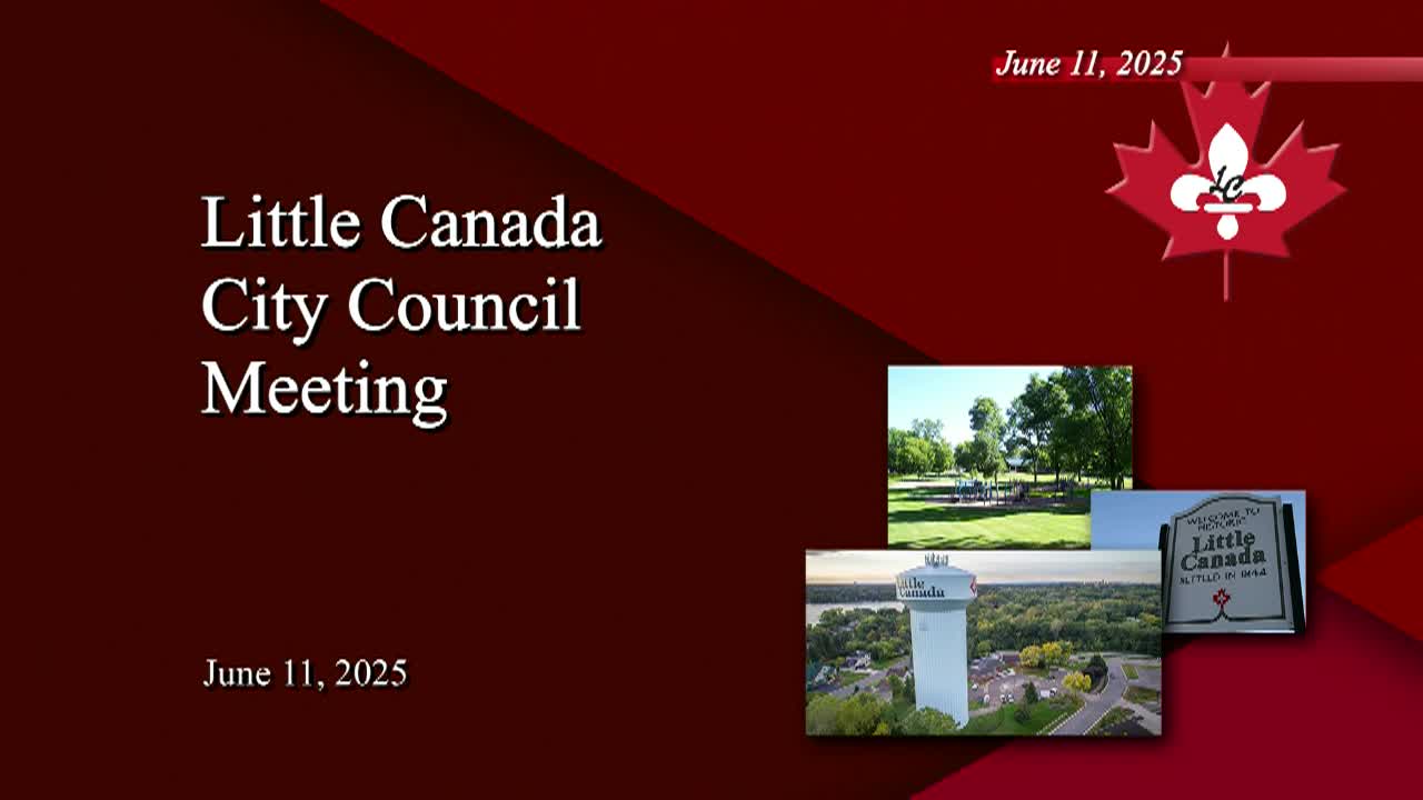 Thumbnail image for Little Canada City Council Meeting 6-11-25