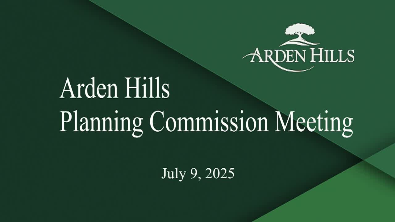 Thumbnail image for Arden Hills Planning Commission Meeting 7-9-25