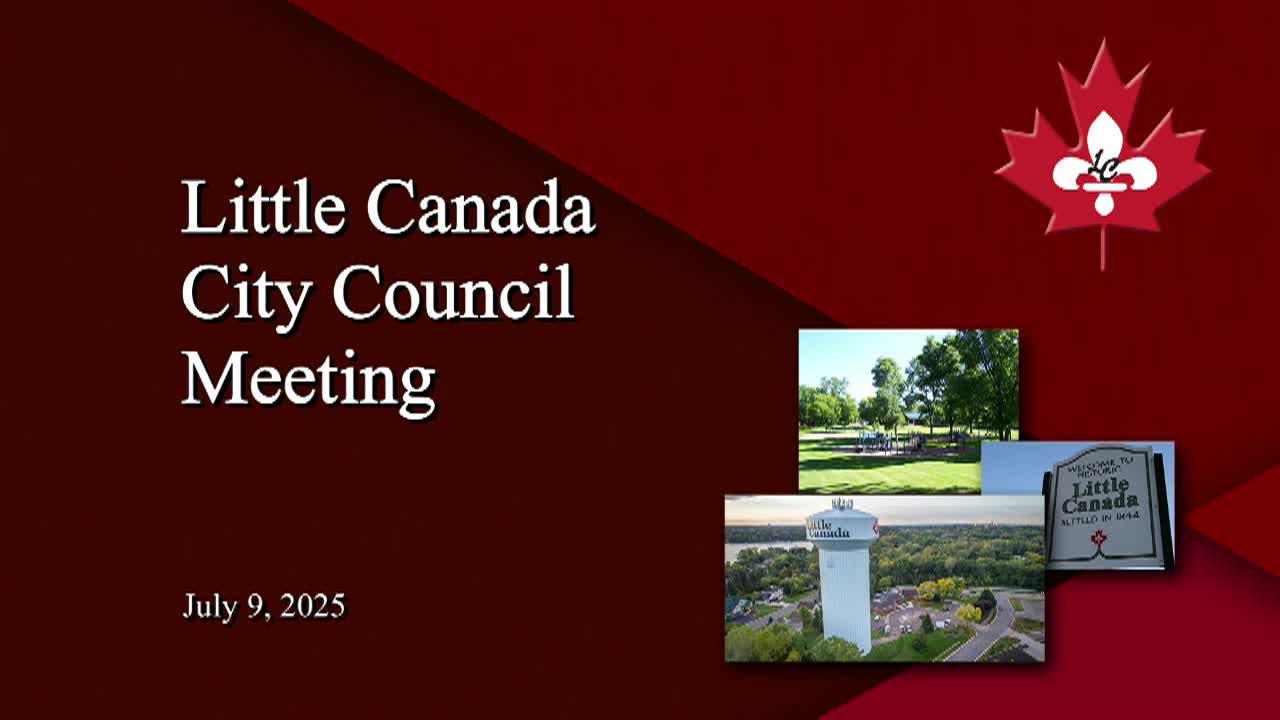 Thumbnail image for Little Canada City Council Meeting 7-9-25