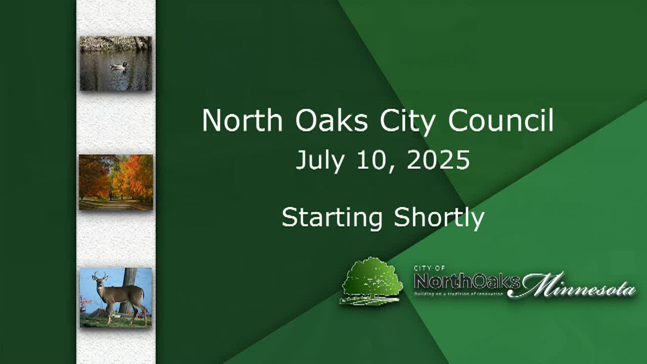 Thumbnail image for North Oaks City Council Meeting 7-10-25