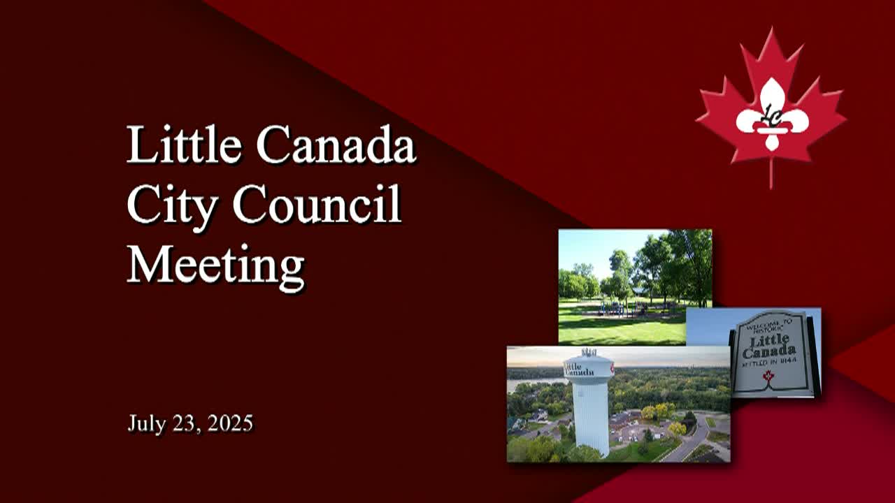 Thumbnail image for Little Canada City Council Meeting 7-23-25
