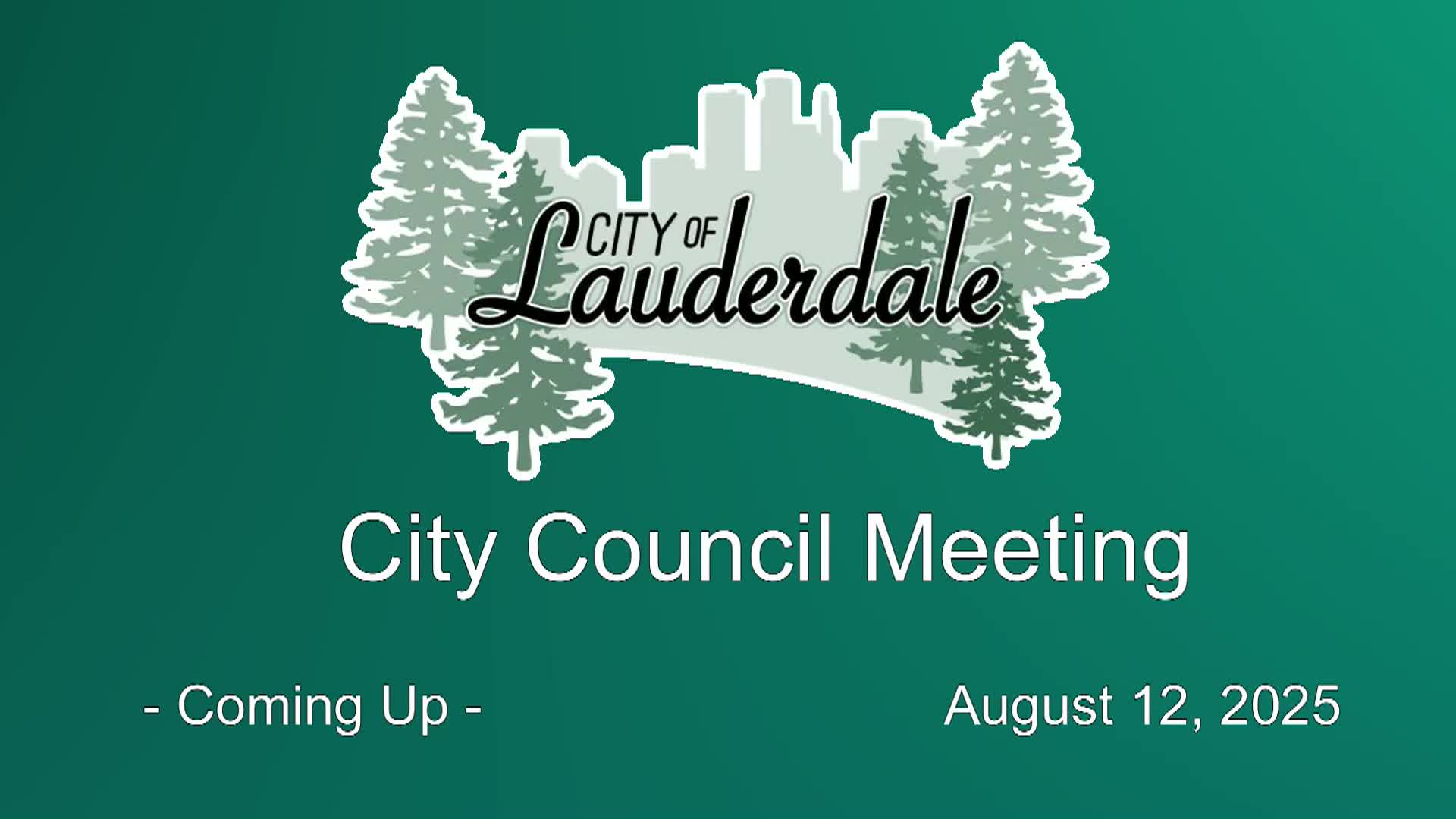 Thumbnail image for Lauderdale City Council Meeting 8-12-25