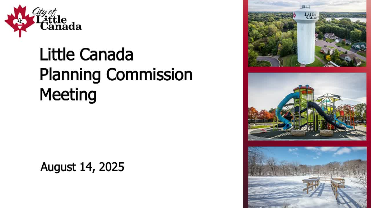 Thumbnail image for Little Canada Planning Commission Meeting 8-14-25