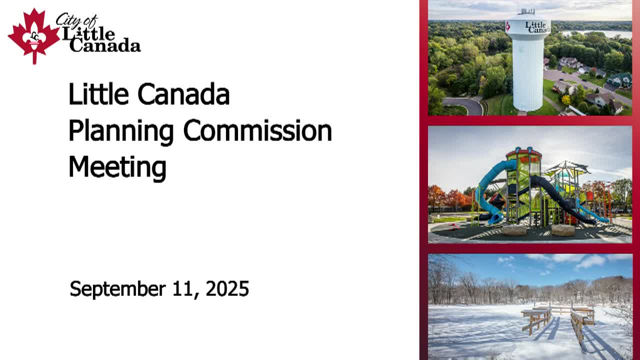 Thumbnail image for Little Canada Planning Commission Meeting 9-11-25