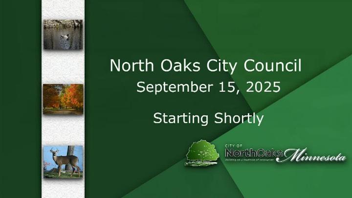 Thumbnail image for North Oaks Special City Council Meeting 9-15-25