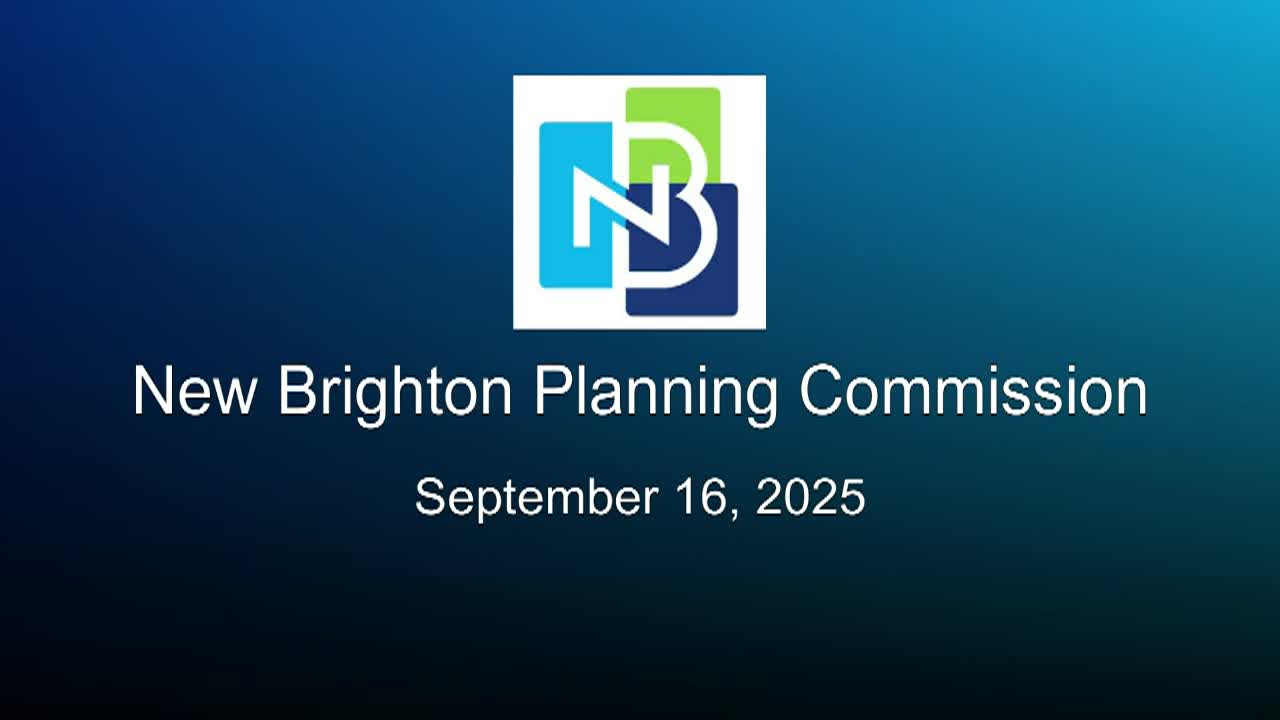 Thumbnail image for New Brighton Planning Commission Meeting 9-16-25