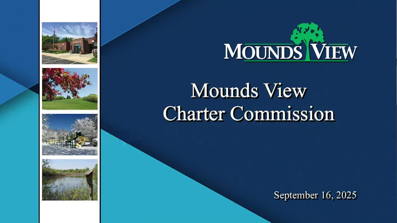 Thumbnail image for Mounds View Charter Commission Meeting 9-16-25