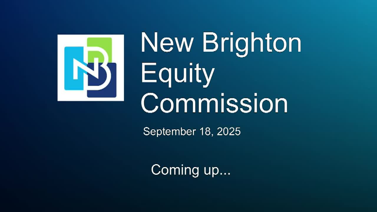 Thumbnail image for New Brighton Equity Commission Meeting 9-18-25