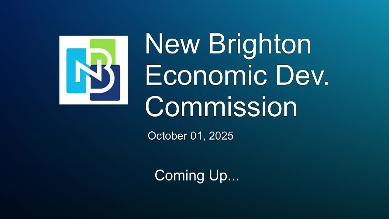 Thumbnail image for New Brighton Economic Development Commission Meeting 10-1-25