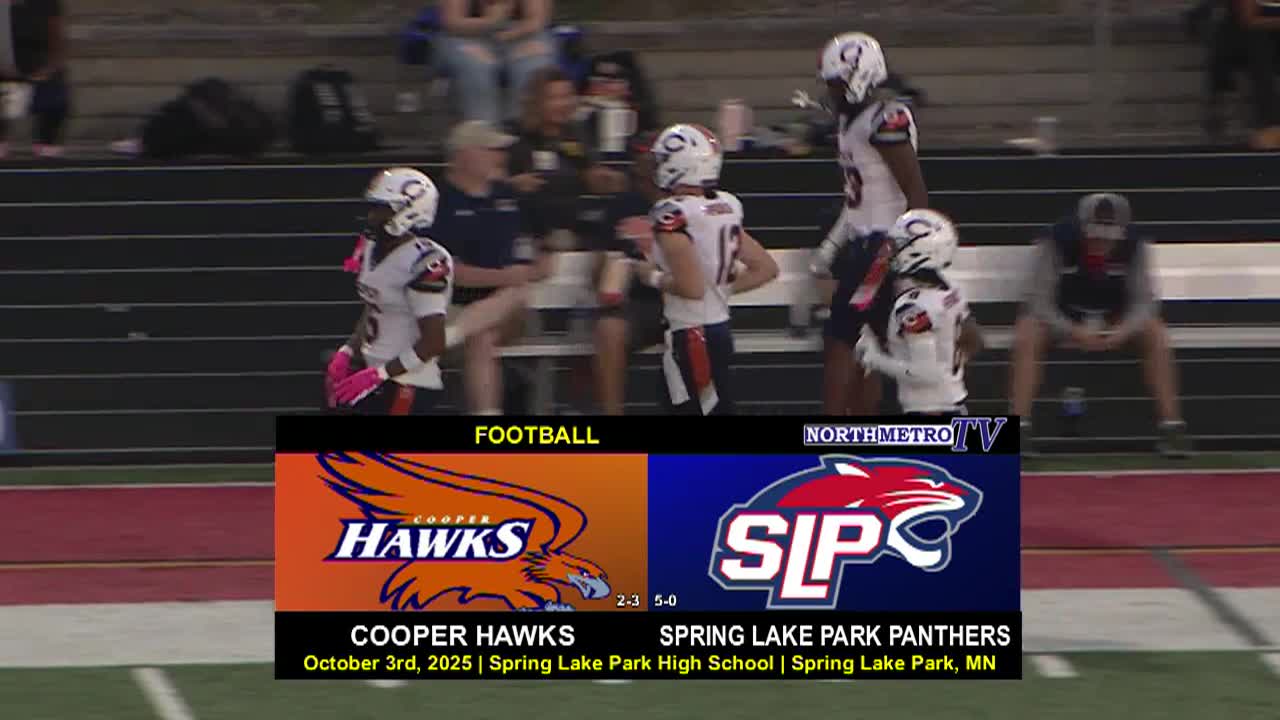 Thumbnail image for High School Football Robbinsdale Cooper vs. Spring Lake Park 10-3-25