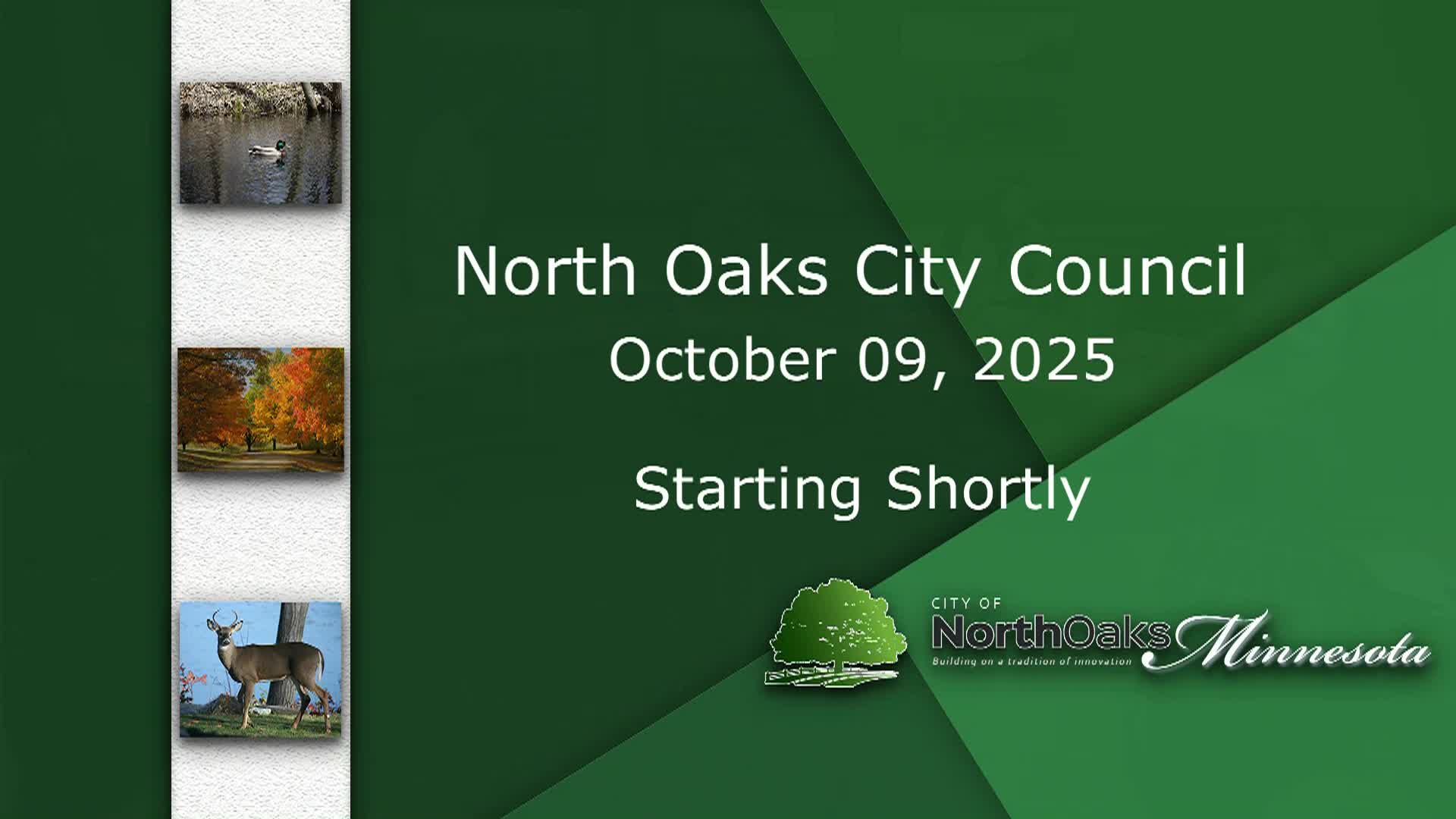 Thumbnail image for North Oaks City Council Meeting 10-9-25