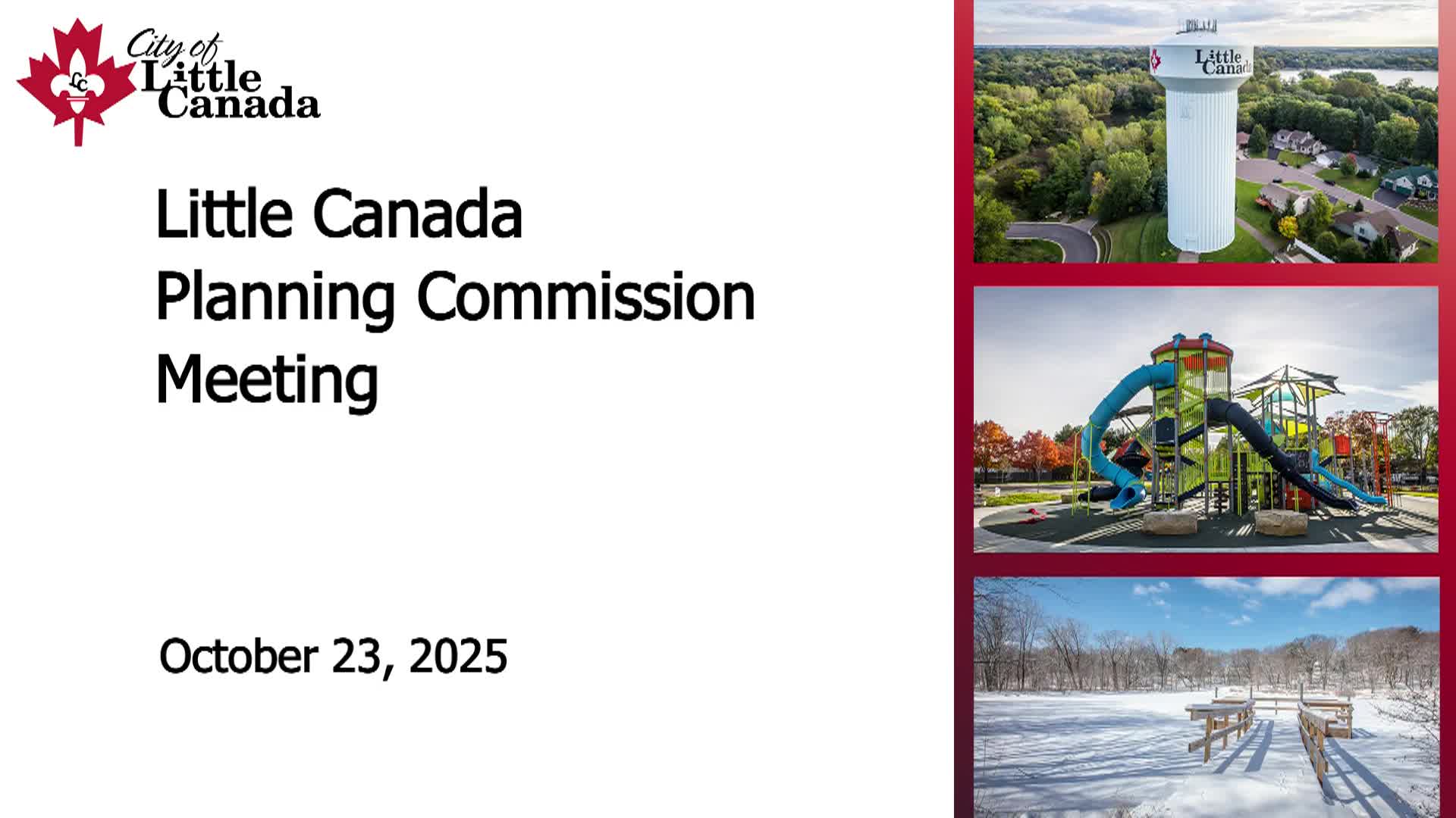 Thumbnail image for Little Canada Planning Commission Meeting 10-23-25