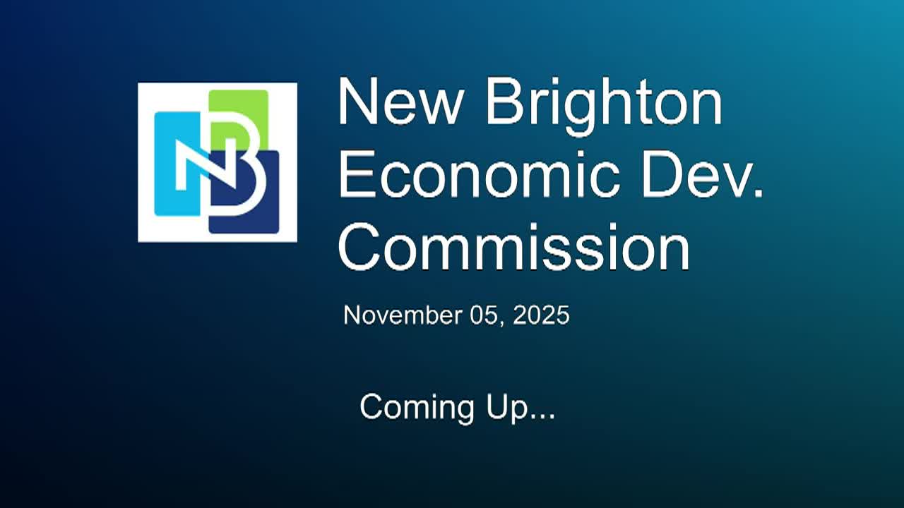 Thumbnail image for New Brighton Economic Development Commission Meeting 11-5-25