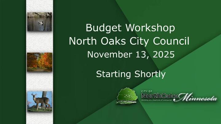 Thumbnail image for North Oaks City Council Meeting 11-13-25