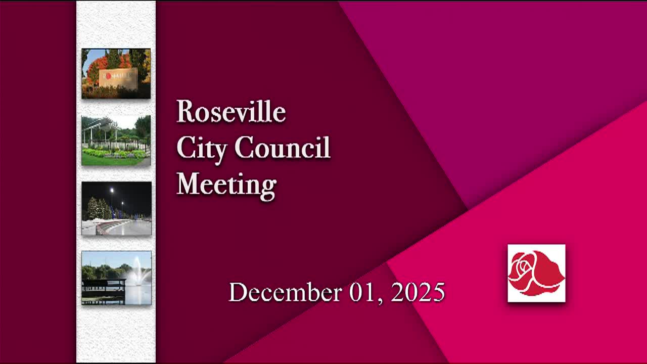 Thumbnail image for Roseville City Council Meeting 12-1-25