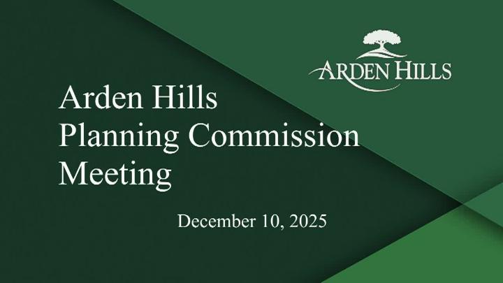 Thumbnail image for Arden Hills Special Planning Commission Meeting 12-10-25