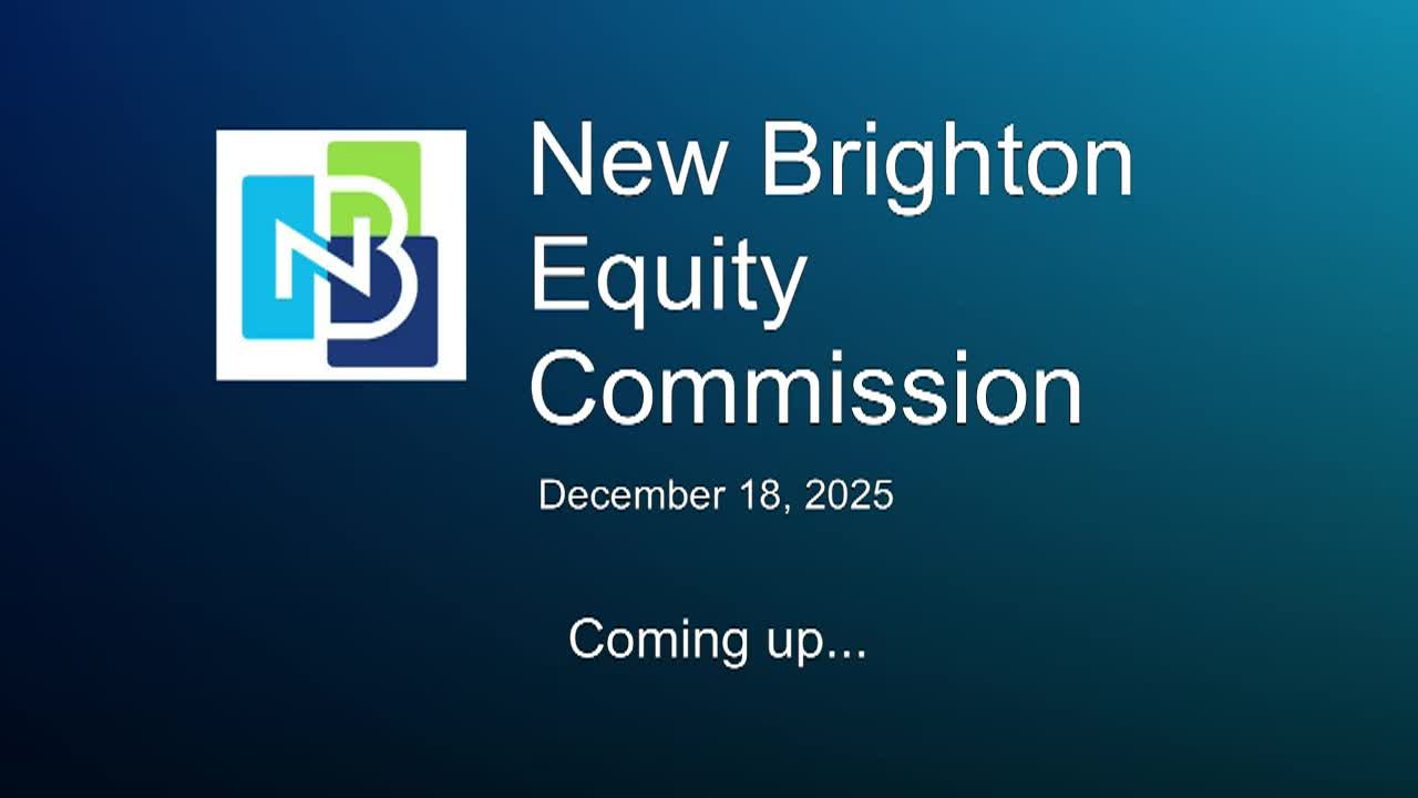 Thumbnail image for New Brighton Equity Commission Meeting 12-18-25