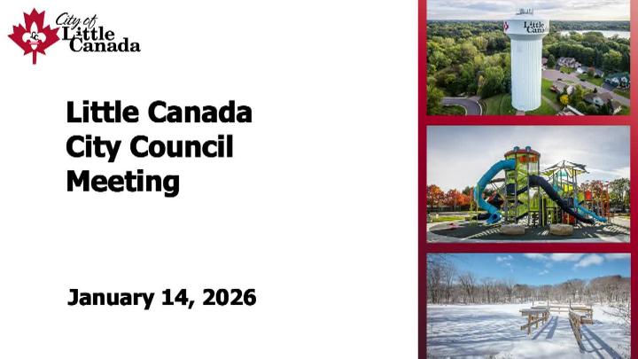 Thumbnail image for Little Canada City Council Meeting 1-14-26