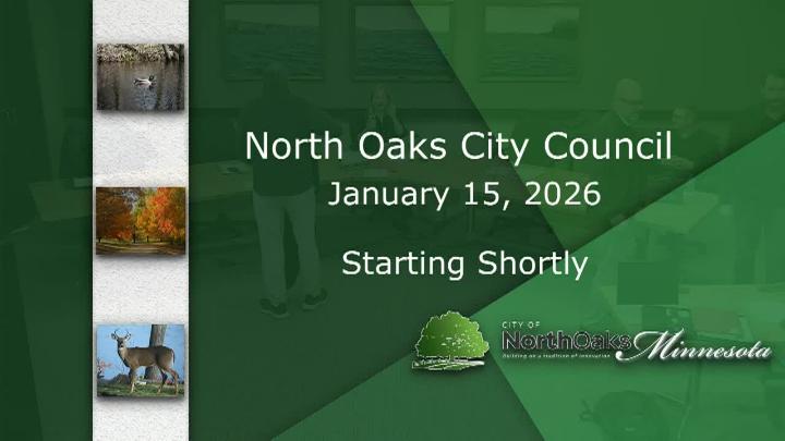 Thumbnail image for North Oaks City Council Meeting 1-8-26
