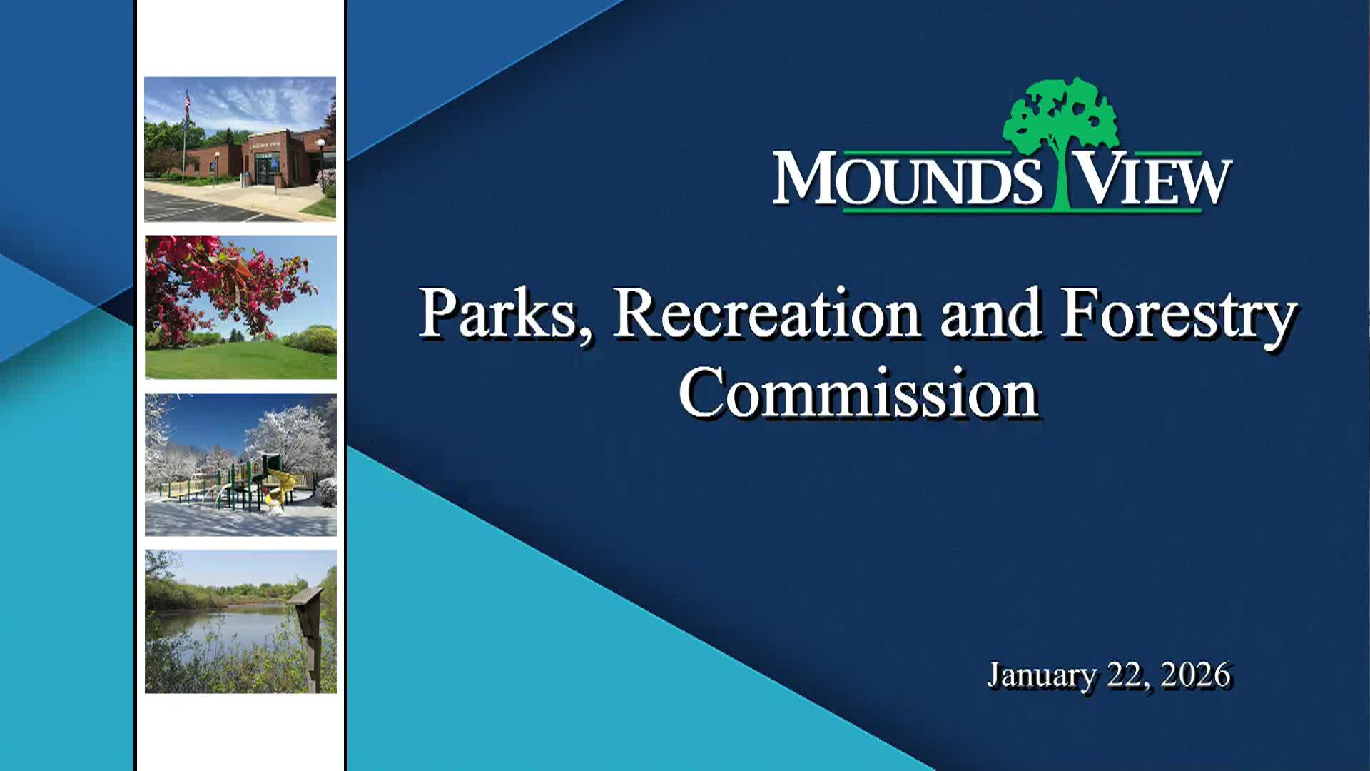 Thumbnail image for Mounds View Parks and Recreation Commission Meeting 1-22-26