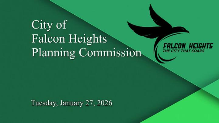 Thumbnail image for Falcon Heights Planning Commission Meeting 1-27-26