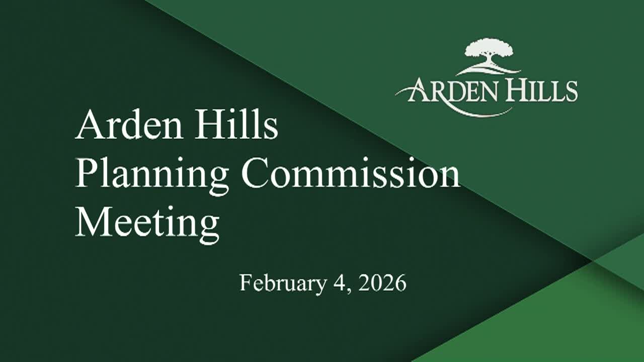 Thumbnail image for Arden Hills Planning Commission Meeting 2-4-26