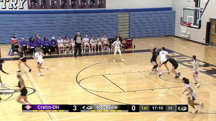 Thumbnail image for Girls Basketball Roseville vs Cretin-Derham Hall 2-6-26