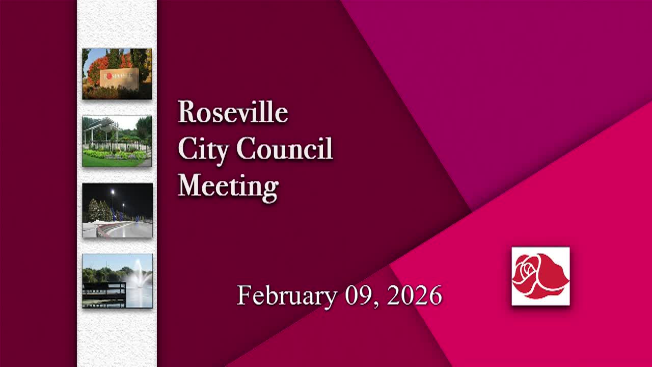 Thumbnail image for Roseville City Council Meeting 2-9-26