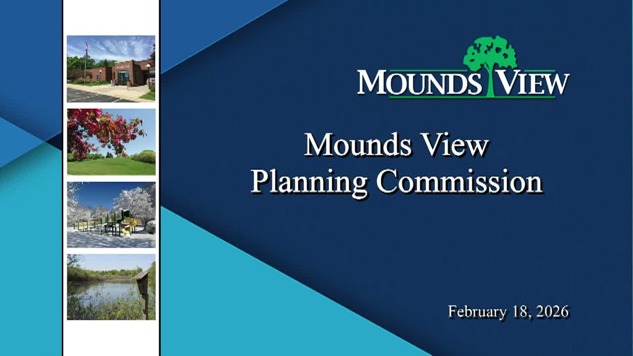 Thumbnail image for Mounds View Planning Commission Meeting 2-18-26