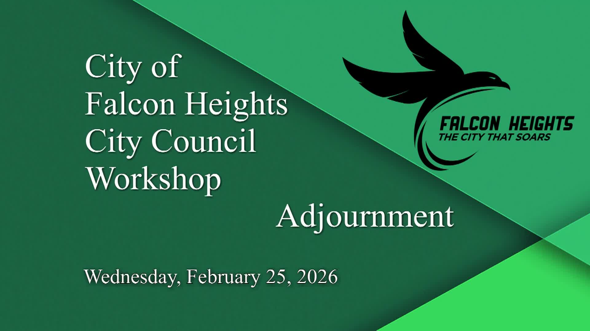 Thumbnail image for Falcon Heights City Council Meeting 2-25-26