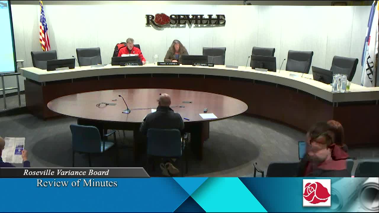Thumbnail image for Roseville Variance Board Meeting 3-4-2026