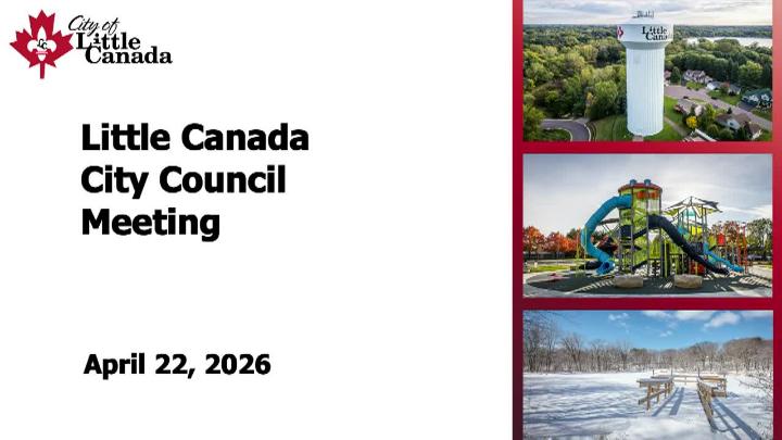 Thumbnail image for LIVE Little Canada City Council Meeting - 4.22.2026