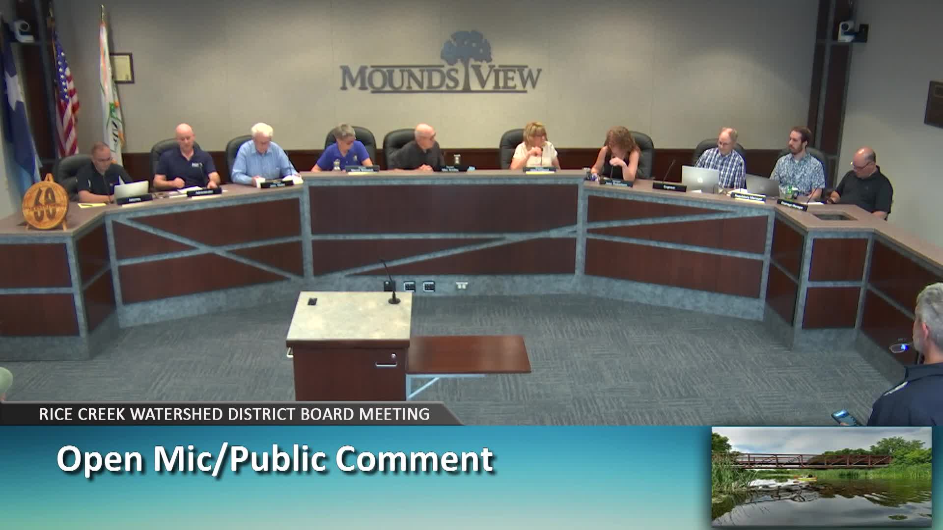 Thumbnail image for Rice Creek Watershed District Board Meeting  5-27-26