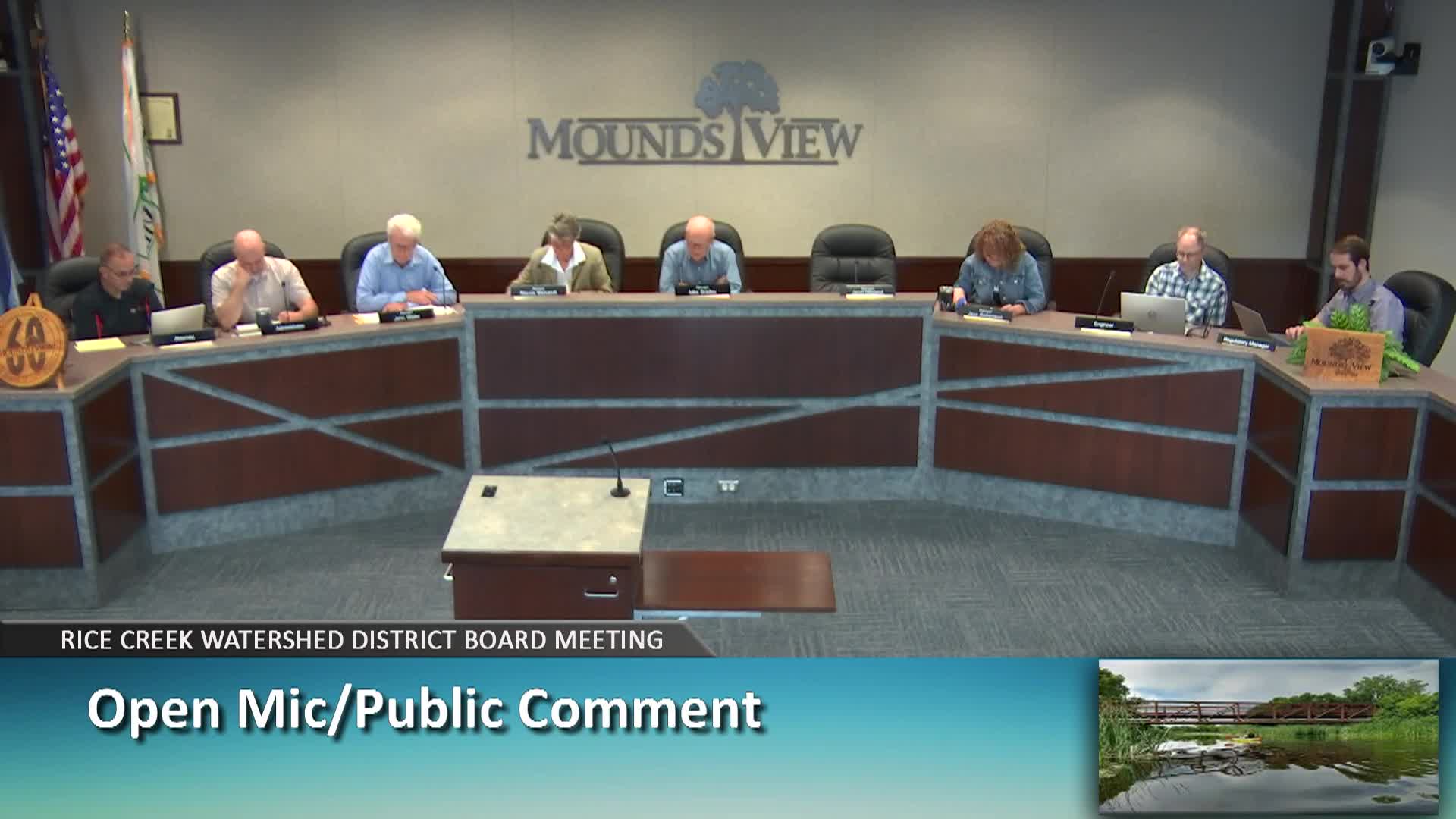 Thumbnail image for Rice Creek Watershed District Board Meeting  6-10-26