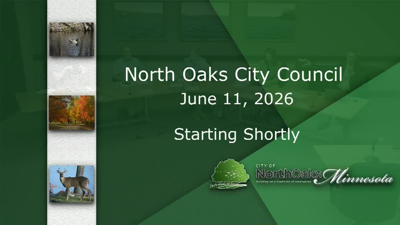 Thumbnail image for North Oaks City Council Meeting - 6.11.2026