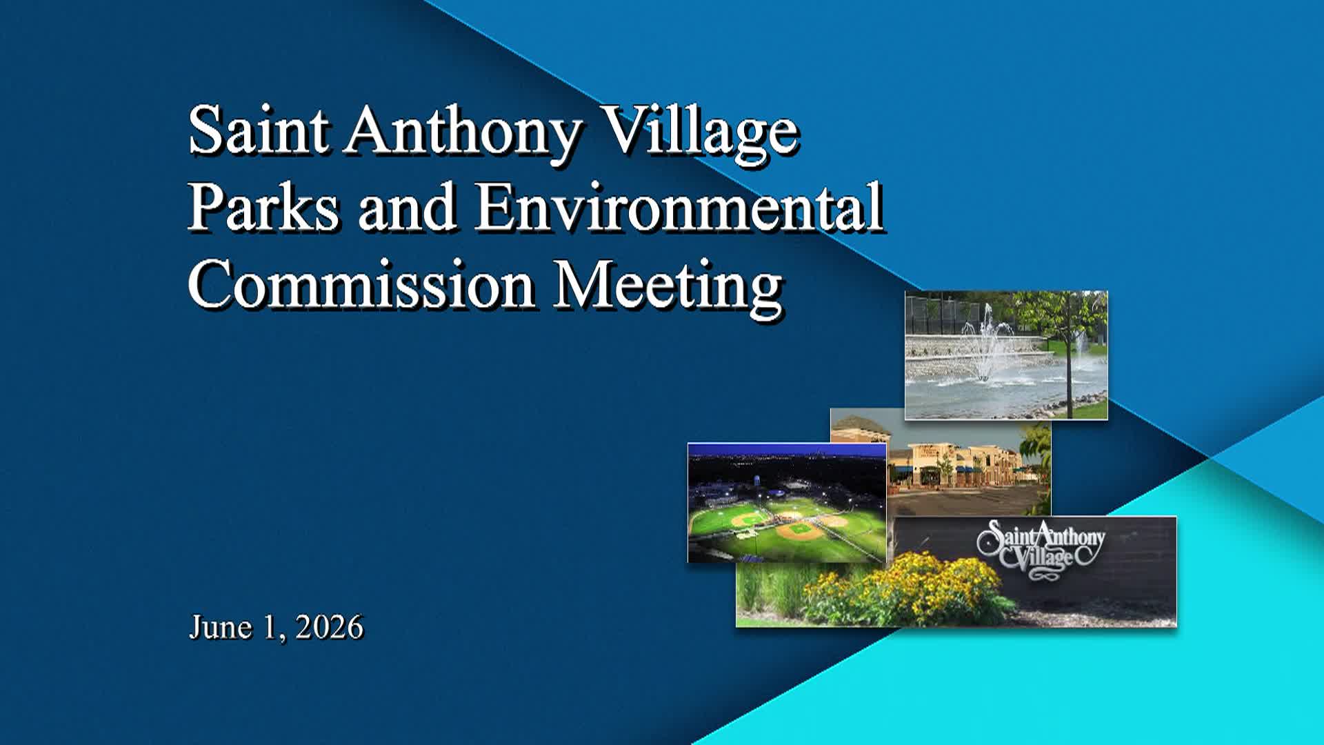 Thumbnail image for St. Anthony Parks & Environmental Commission Meeting - 6.1.2026