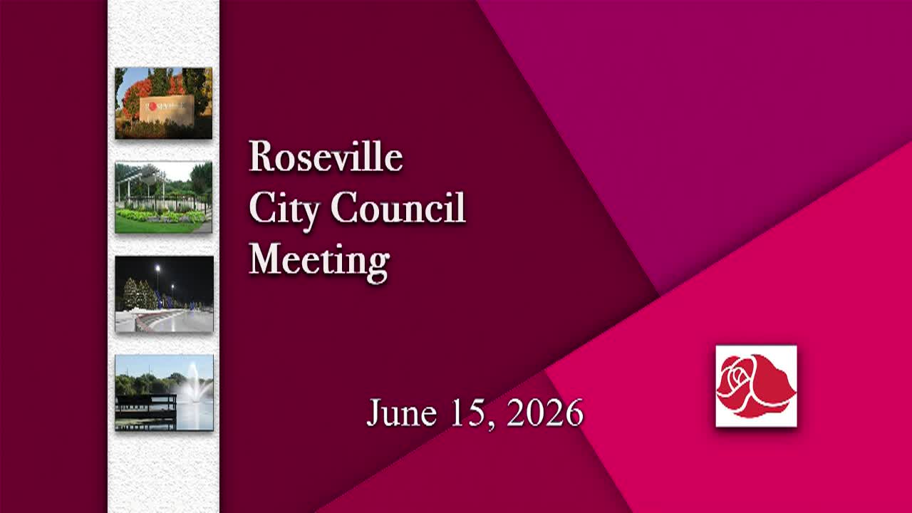 Thumbnail image for  Roseville City Council Meeting - 6.15.2026