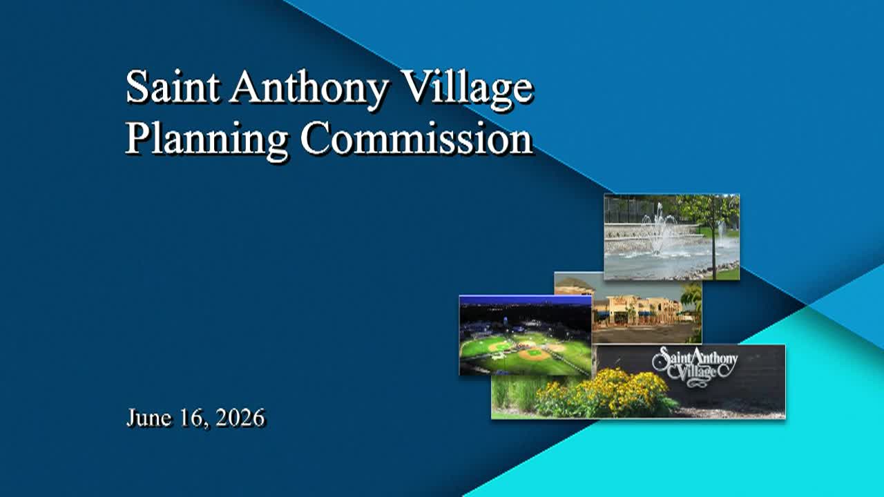Thumbnail image for  St. Anthony Planning Commission Meeting - 6.16.2026