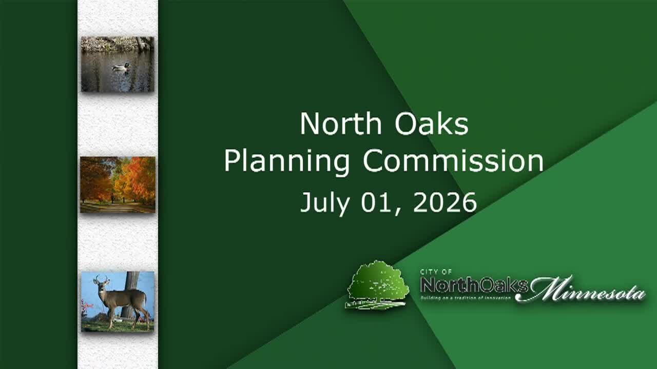 Thumbnail image for North Oaks Planning Commission Meeting - 7.1.2026